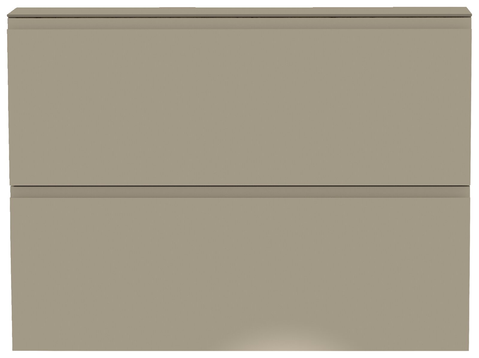 Hängeschuhschrank 2K-T22 in beige, frontale Ansicht