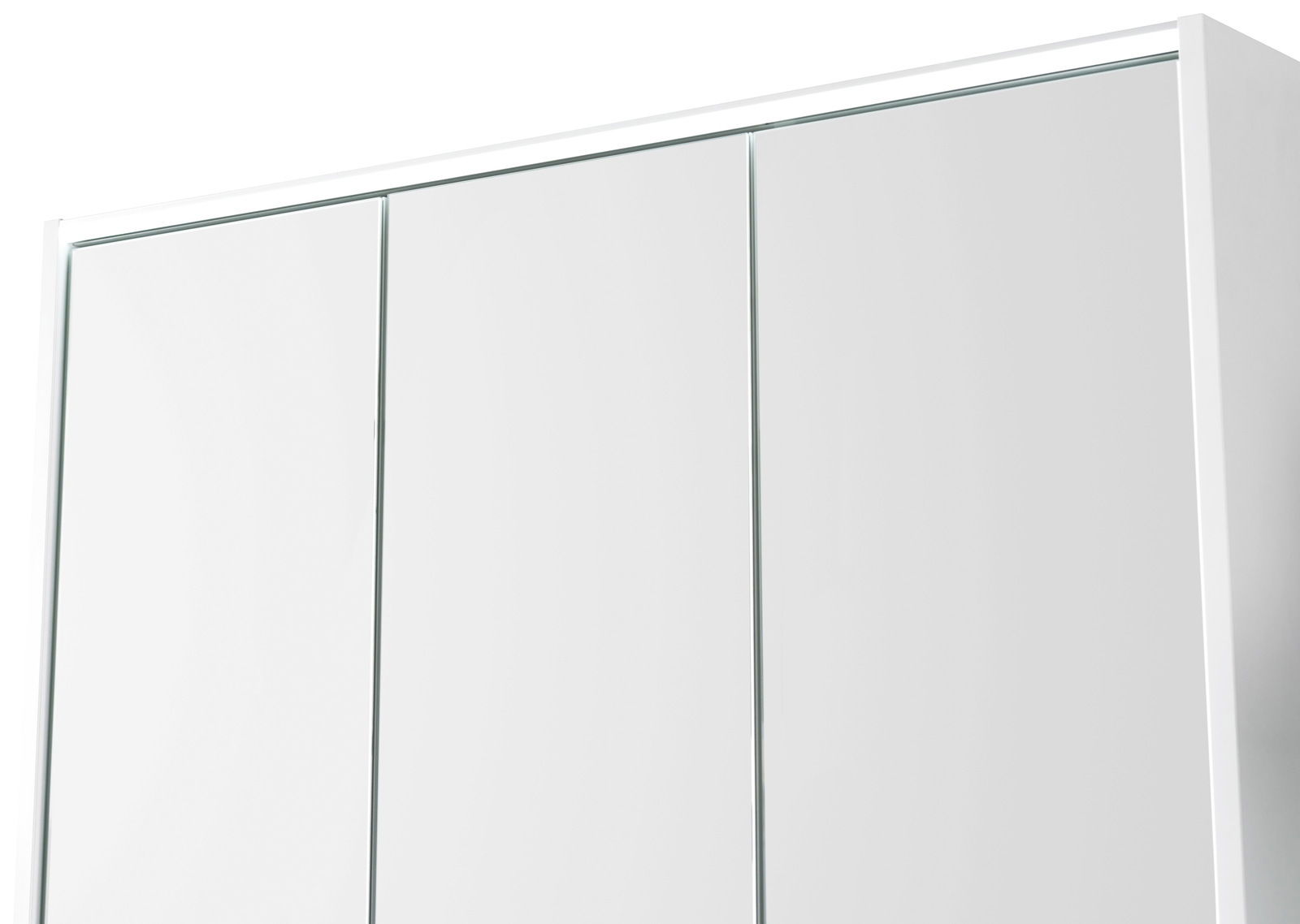 Voleo Spiegelschrank FREYA Moderner Spiegelschrank mit drei Türen, Ansicht von vorne.