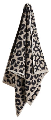 Handtuch mit Leopardenmuster, hängend dargestellt, Vorderansicht