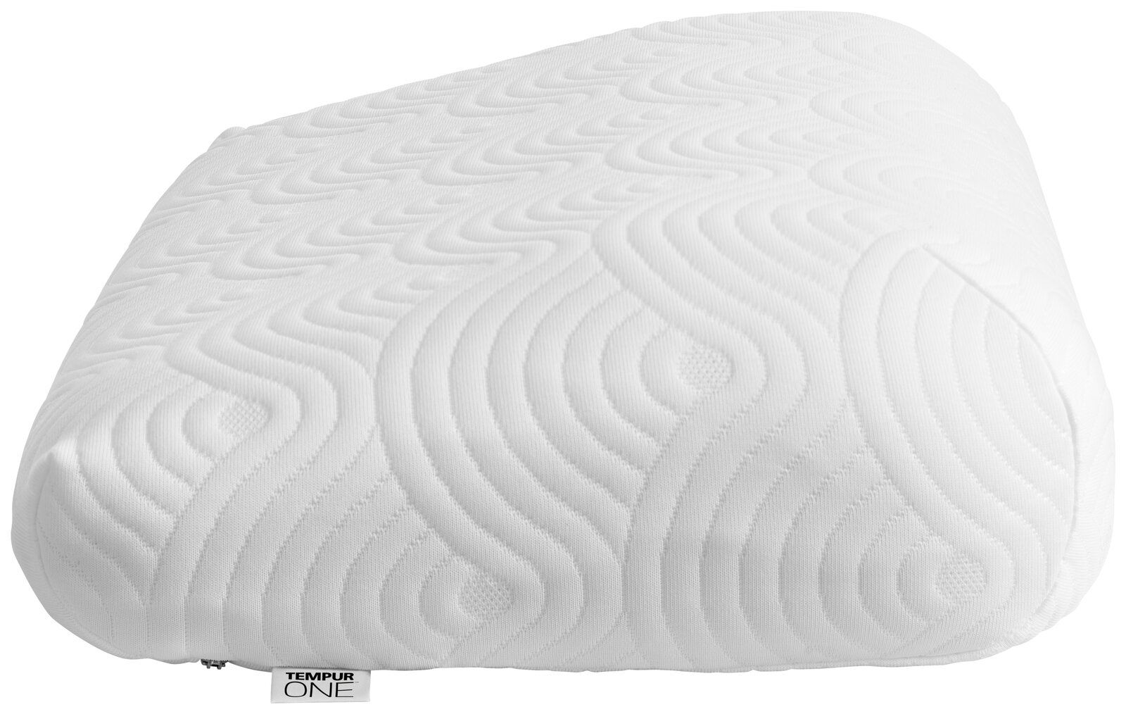 Schlafkissen mit wellenförmigem Muster, seitliche Perspektive