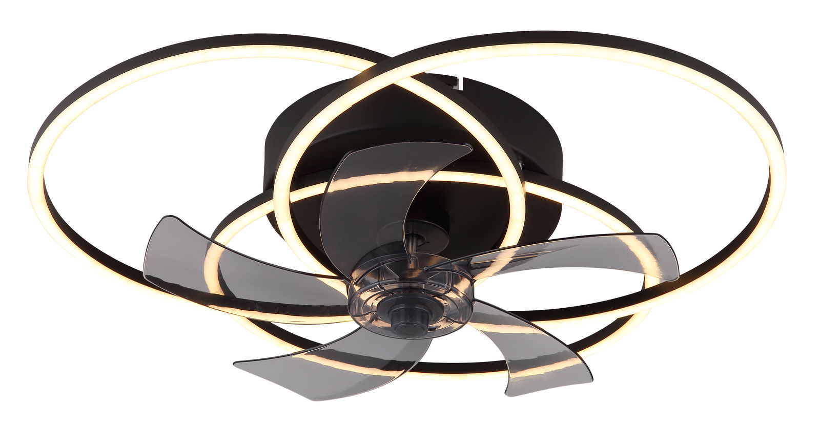 Globo Lighting Plafondventilator ALIA Moderner Deckenventilator mit LED-Beleuchtung, seitliche Perspektive