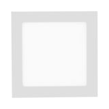 Quadratische Einbau- und Aufbauleuchte OSKAR in weißer Farbe, Draufsicht