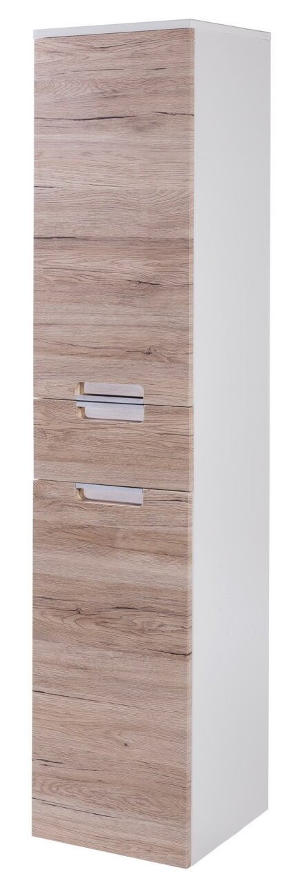 Zurbrüggen Hochschrank MARS Hochschrank in Holzoptik mit zwei Türen, seitliche Perspektive