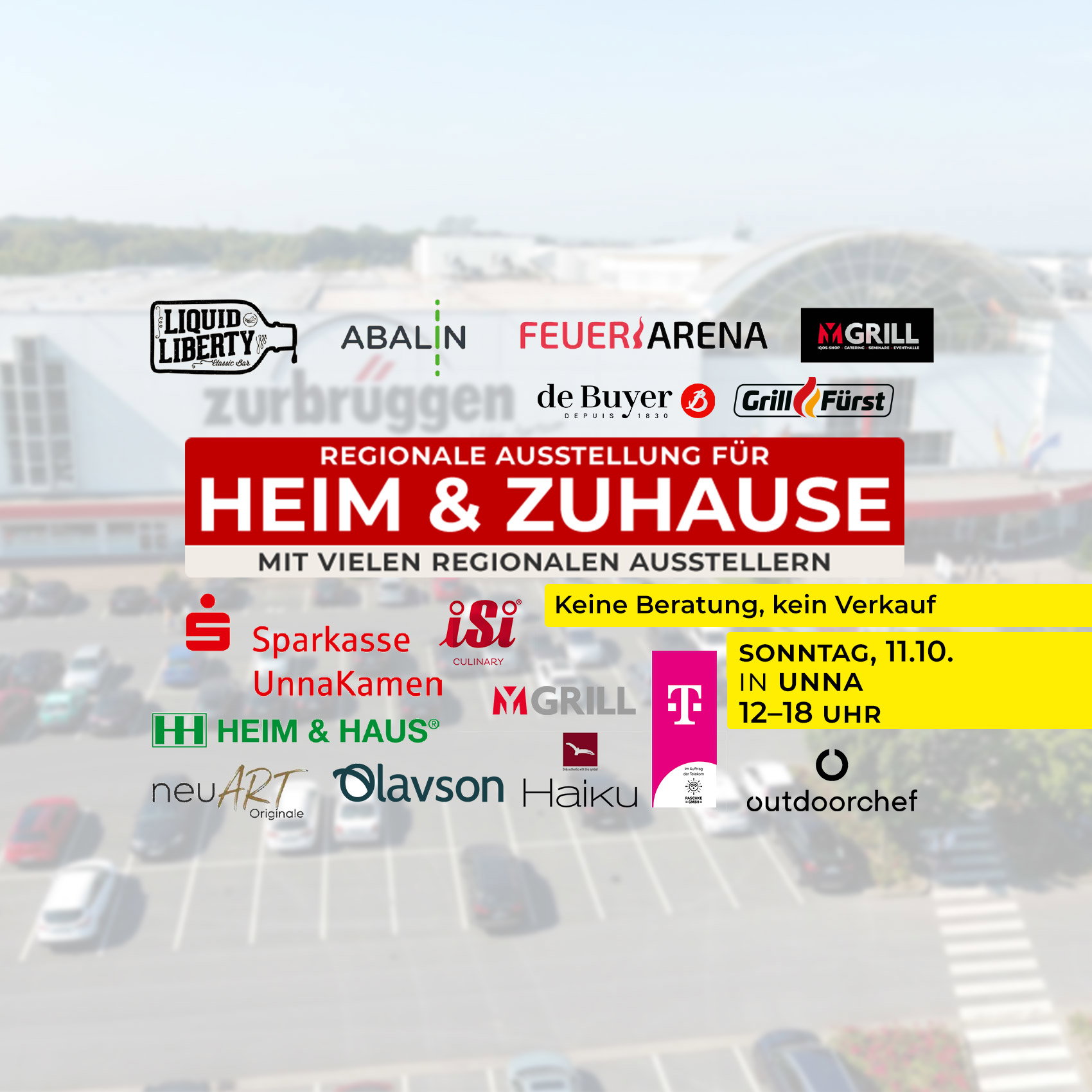 Logos verschiedener Marken rund um die regionale Ausstellung „Heim & Zuhause“