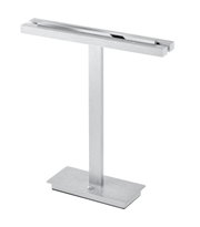 Moderne LED-Tischleuchte BEN aus Metall in seitlicher Perspektive