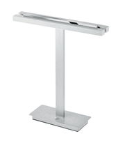 Moderne LED-Tischleuchte BEN aus Metall in seitlicher Perspektive