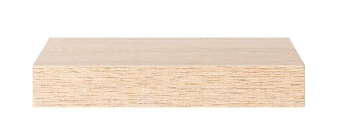 Z2 Wandboard SHELVY Wandboard aus hellem Holz in Frontalansicht