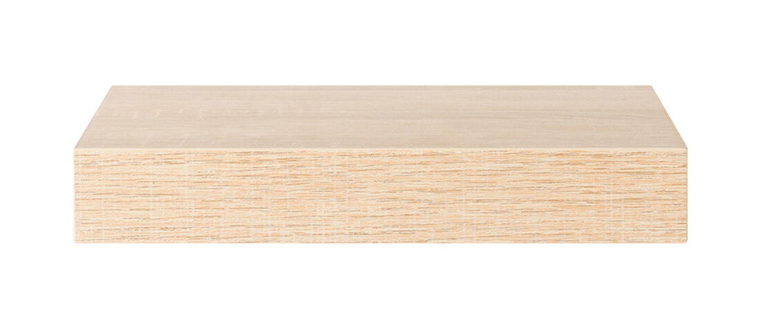 Z2 Wandboard SHELVY Wandboard aus hellem Holz in Frontalansicht