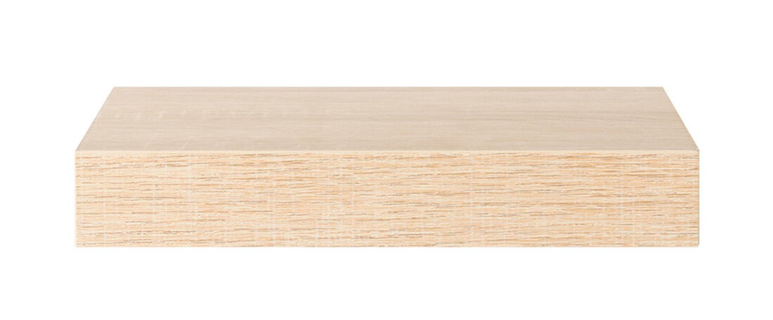 Z2 Wandboard SHELVY Wandboard aus hellem Holz in Frontalansicht