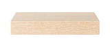 Wandboard aus hellem Holz in Frontalansicht