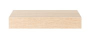 Wandboard aus hellem Holz in Frontalansicht