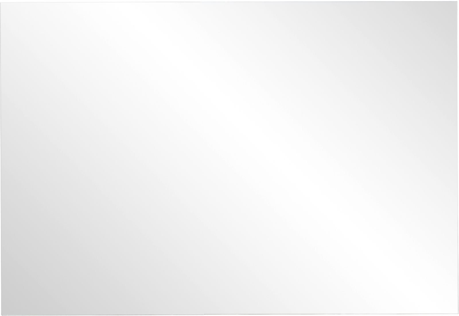 Rechteckiger Spiegel in Frontalansicht mit schlichtem Design.