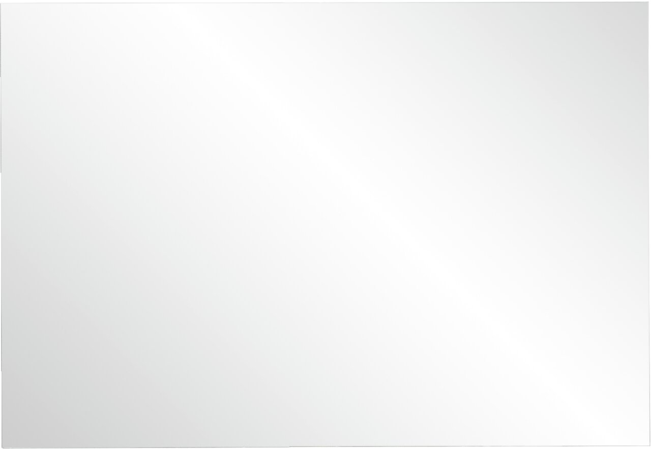 Rechteckiger Spiegel in Frontalansicht mit schlichtem Design.