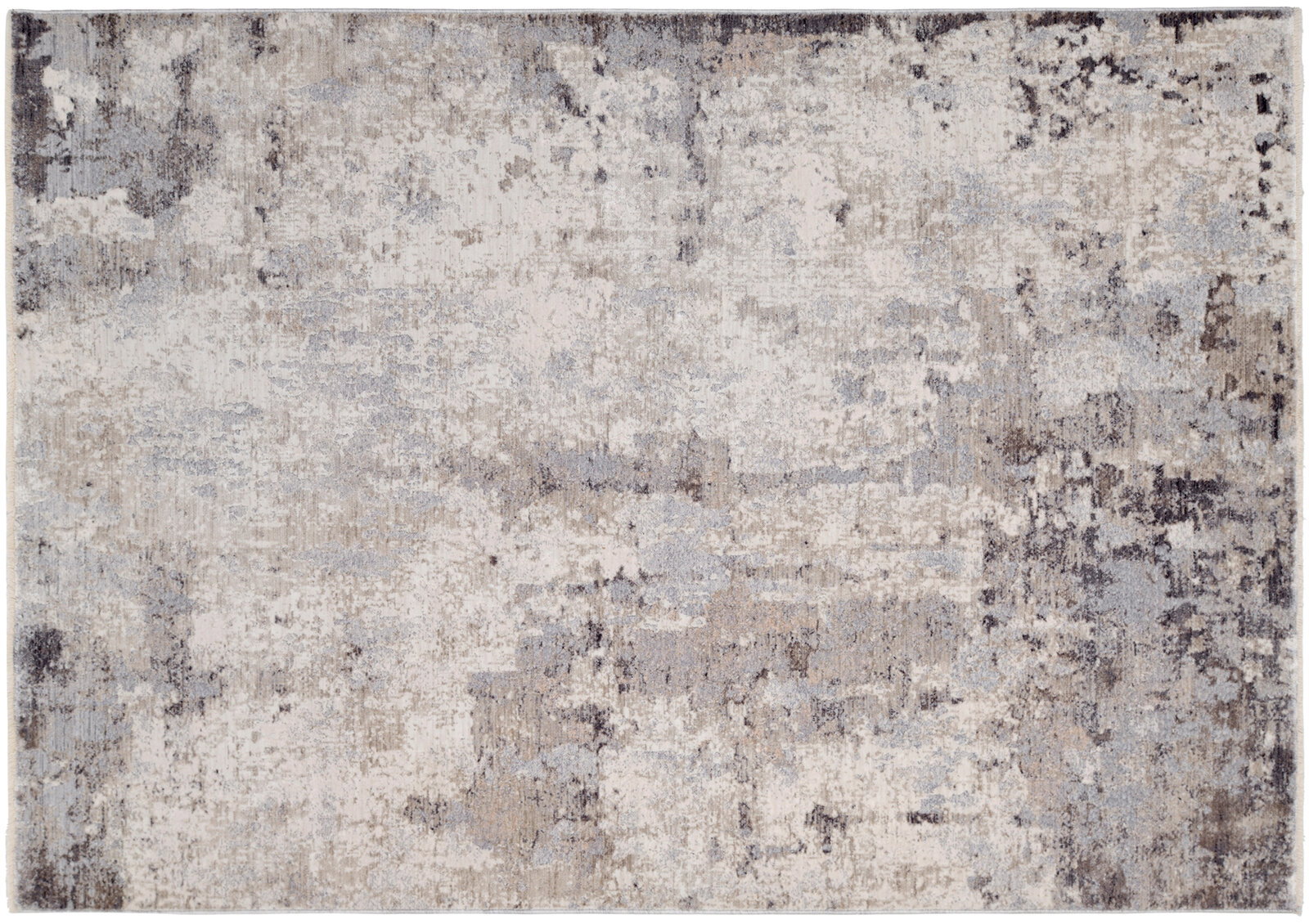 OCI Designer Teppich VELA MIRAGE Designer Teppich mit abstraktem Muster in Grau- und Beigetönen, Draufsicht