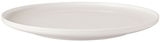 Weißer Speiseteller Afina mit einem Durchmesser von 27,2 cm, seitliche Perspektive