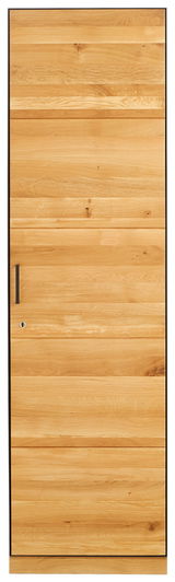 Aktenschrank mit einer Tür aus hellem Holz, Frontalansicht