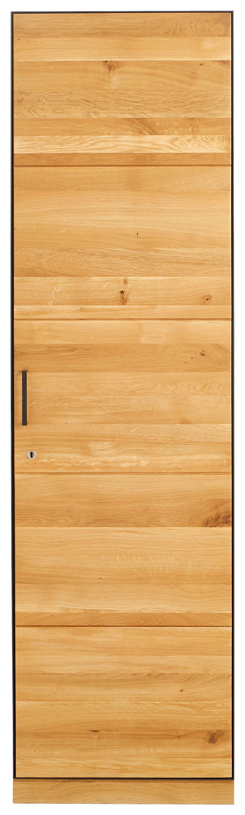 Aktenschrank mit einer Tür aus hellem Holz, Frontalansicht