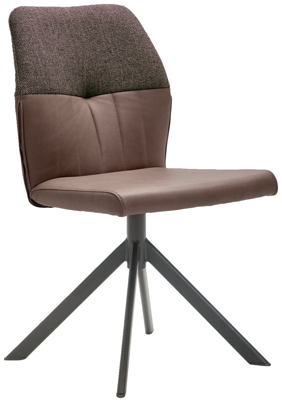 Valdera Stuhl CORDOBA Moderner Stuhl mit gepolsterter Sitzfläche und Rückenlehne, seitliche Ansicht