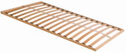 Federholzrahmen aus Holz in schräger Perspektive, zeigt die elastischen Holzlatten und den stabilen Rahmen.
