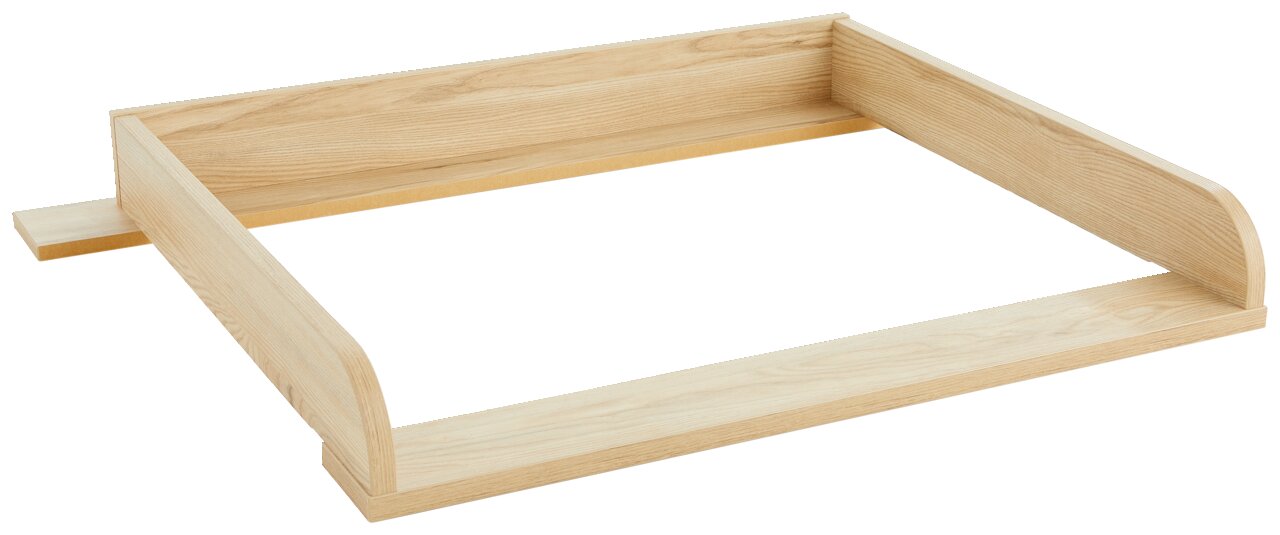 Paidi Wickelaufsatz LENNOX FRESH Wickelaufsatz aus hellem Holz in schräger Perspektive