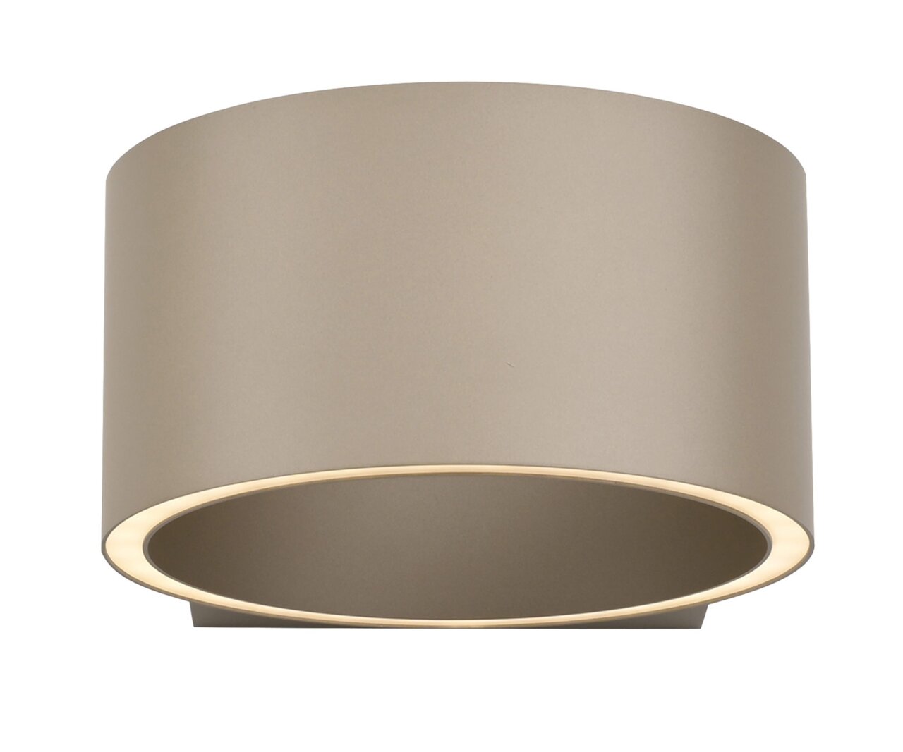 Moderne Wandleuchte PURE Clipse in zylindrischer Form, seitliche Perspektive