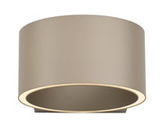 Moderne Wandleuchte PURE Clipse in zylindrischer Form, seitliche Perspektive