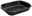 Woll Bratreine ROAST IT Schwarze Bratreine aus Metall, rechteckig mit abgerundeten Ecken, seitliche Griffe, Perspektive von schräg oben