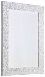 Spiegel mit strukturiertem Rahmen, seitliche Perspektive