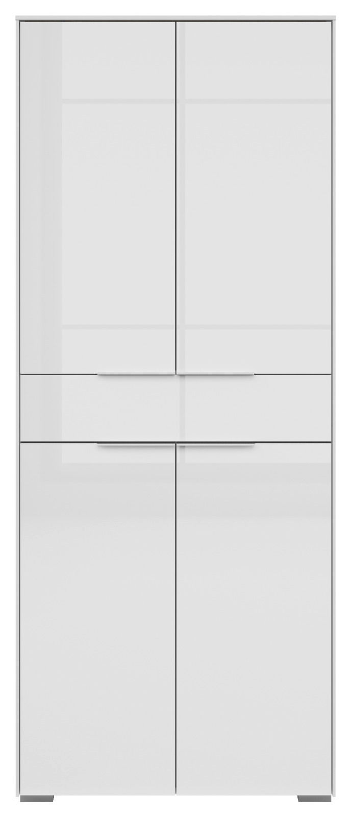 Aktenschrank mit vier Türen und einer Schublade, Frontalansicht