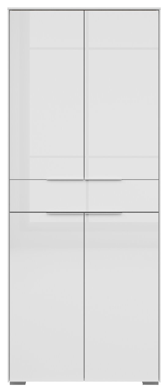 Aktenschrank mit vier Türen und einer Schublade, Frontalansicht