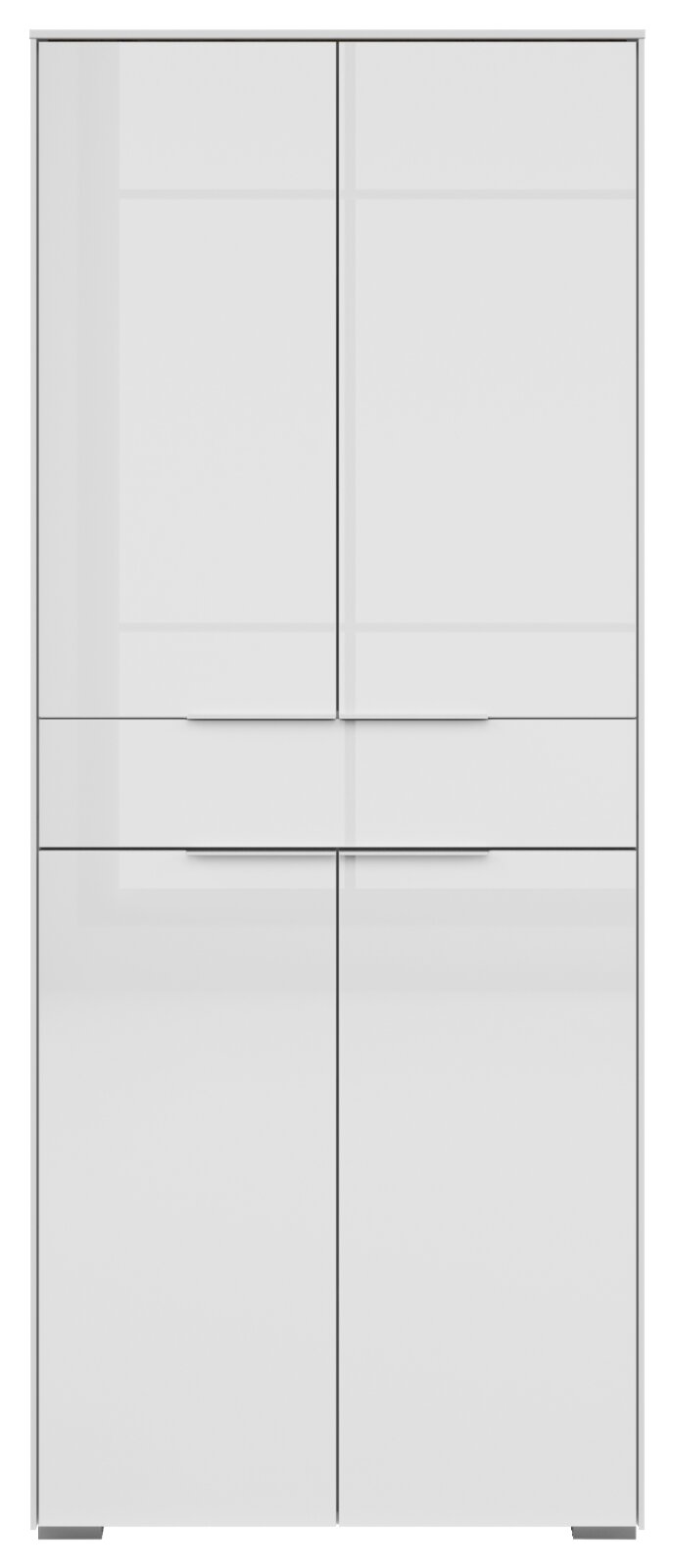 Aktenschrank mit vier Türen und einer Schublade, Frontalansicht
