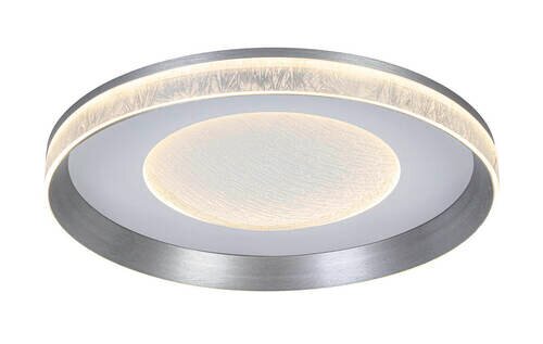 Moderne ronde led-plafondlamp, zijaanzicht