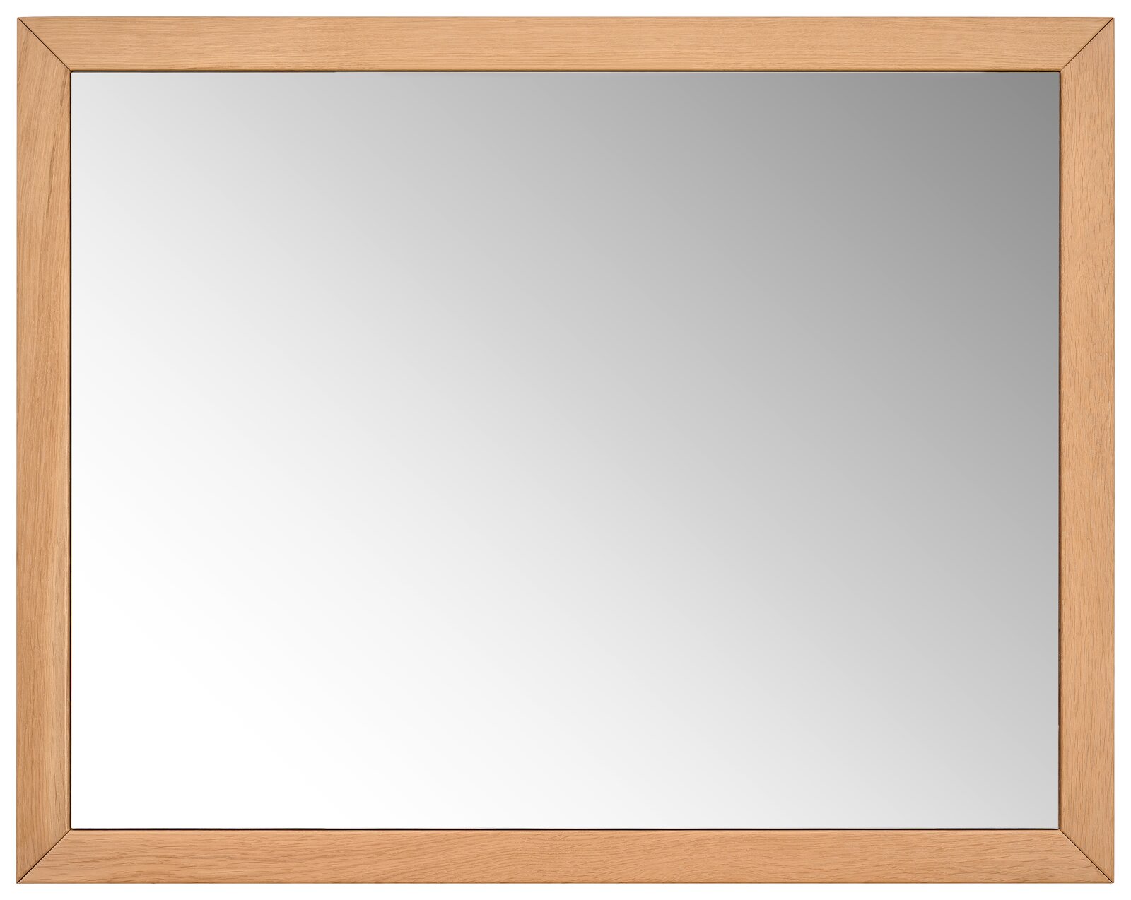 Linea Natura Spiegel CLEVELAND Rechteckiger Spiegel mit Holzrahmen, Frontalansicht