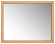 Rechteckiger Spiegel mit Holzrahmen, Frontalansicht