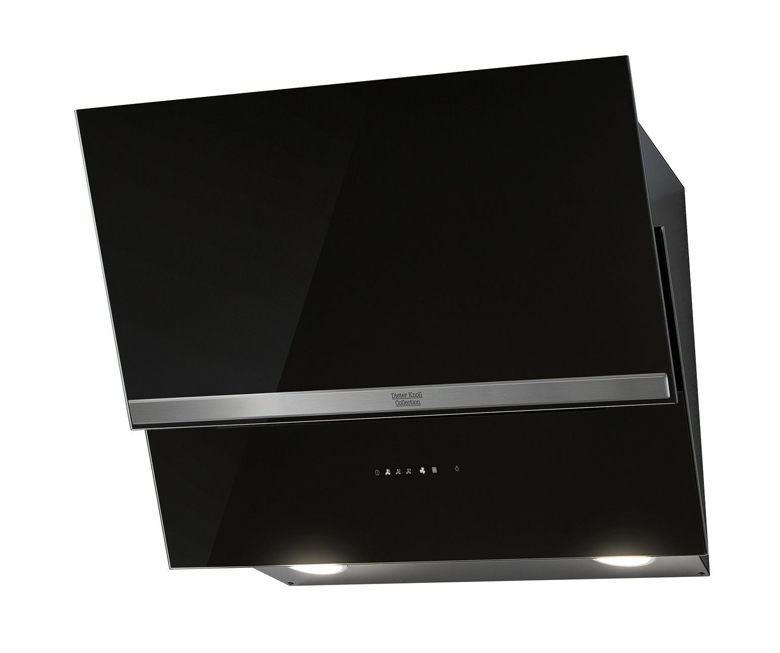 Dieter Knoll Kopffrei-Haube DK5HV471Y Schwarze Kopffrei-Haube mit Edelstahlleiste, Frontansicht