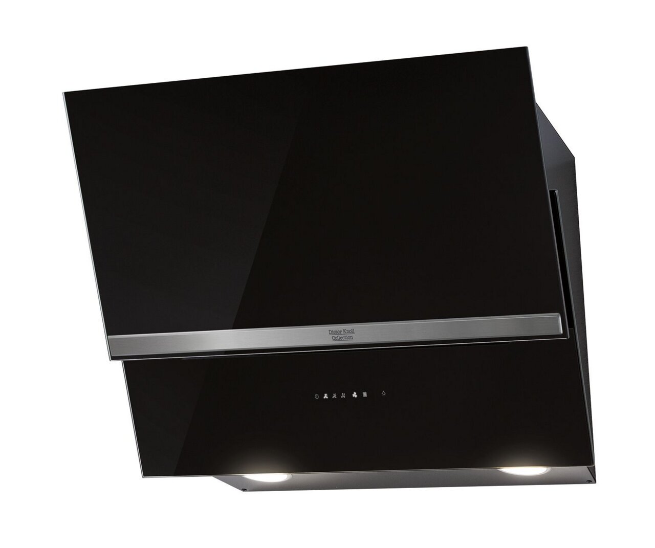 Dieter Knoll Kopffrei-Haube DK5HV471Y Schwarze Kopffrei-Haube mit Edelstahlleiste, Frontansicht