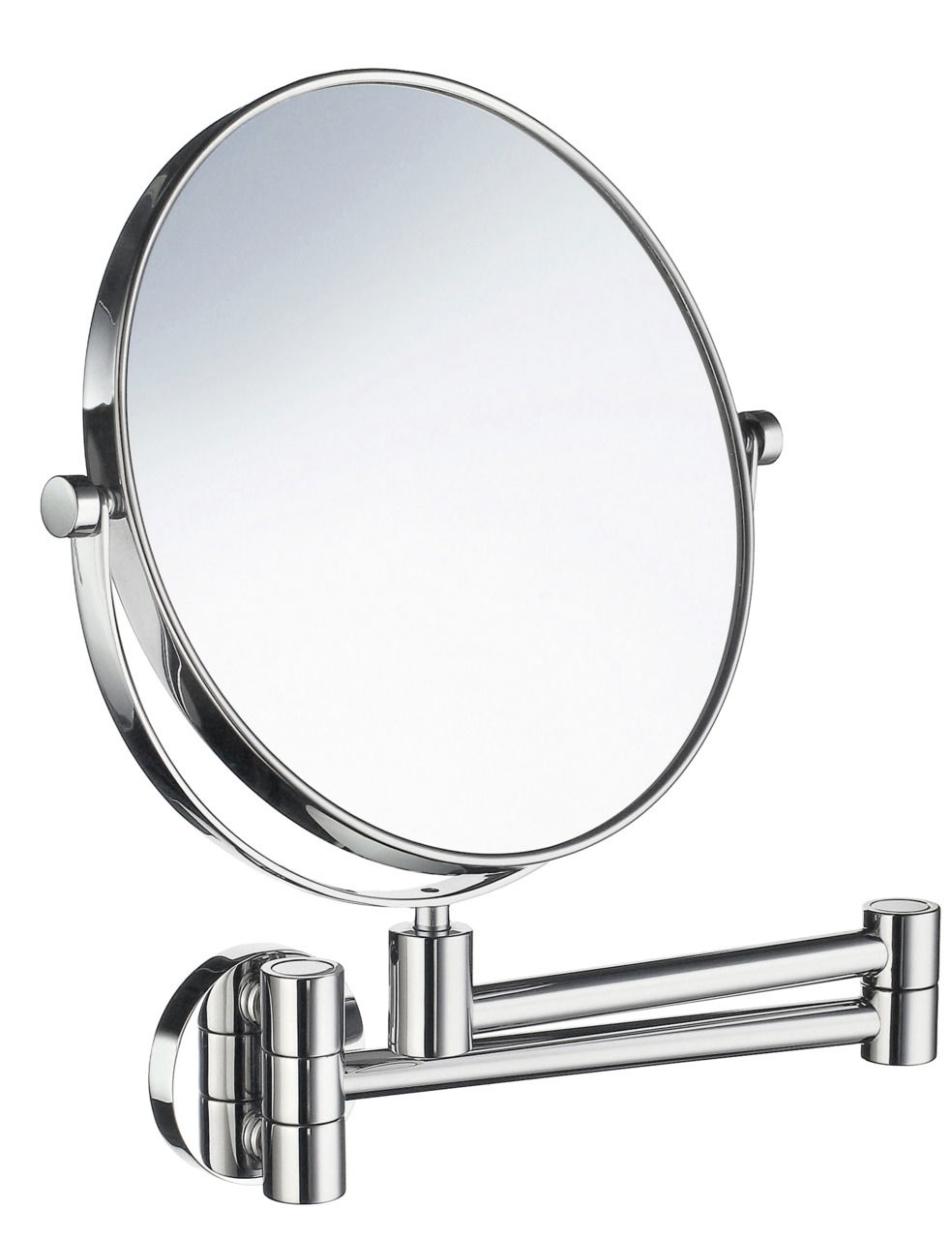 Kosmetikspiegel mit zwei schwenkbaren Armen, seitliche Perspektive