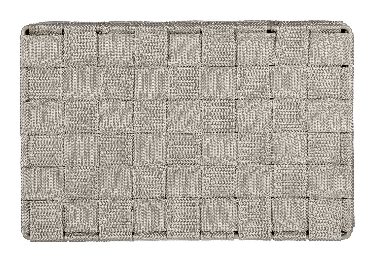 Rechteckiger Badorganizer in geflochtener Optik, Draufsicht