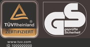 TÜV Rheinland zertifiziertes GS-Siegel für geprüfte Sicherheit, Vorderansicht