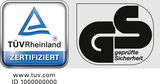 TÜV Rheinland zertifiziertes GS-Siegel für geprüfte Sicherheit, Vorderansicht