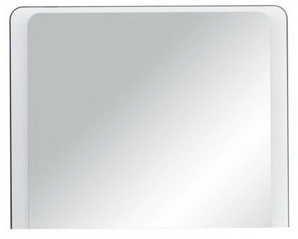Rechteckiger Spiegel mit abgerundeten Ecken, Frontalansicht