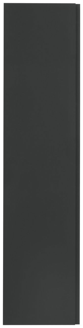 Schwarze Schranktür in Frontalansicht