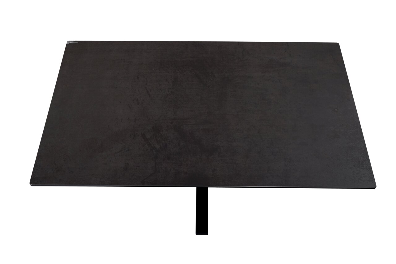 Novel Couchtisch SKYLINE Moderner Couchtisch mit dunkler, rechteckiger Tischplatte aus der Vogelperspektive.