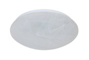 Ronde led-plafondlamp in wit, zijaanzicht