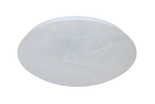 Ronde led-plafondlamp in wit, zijaanzicht
