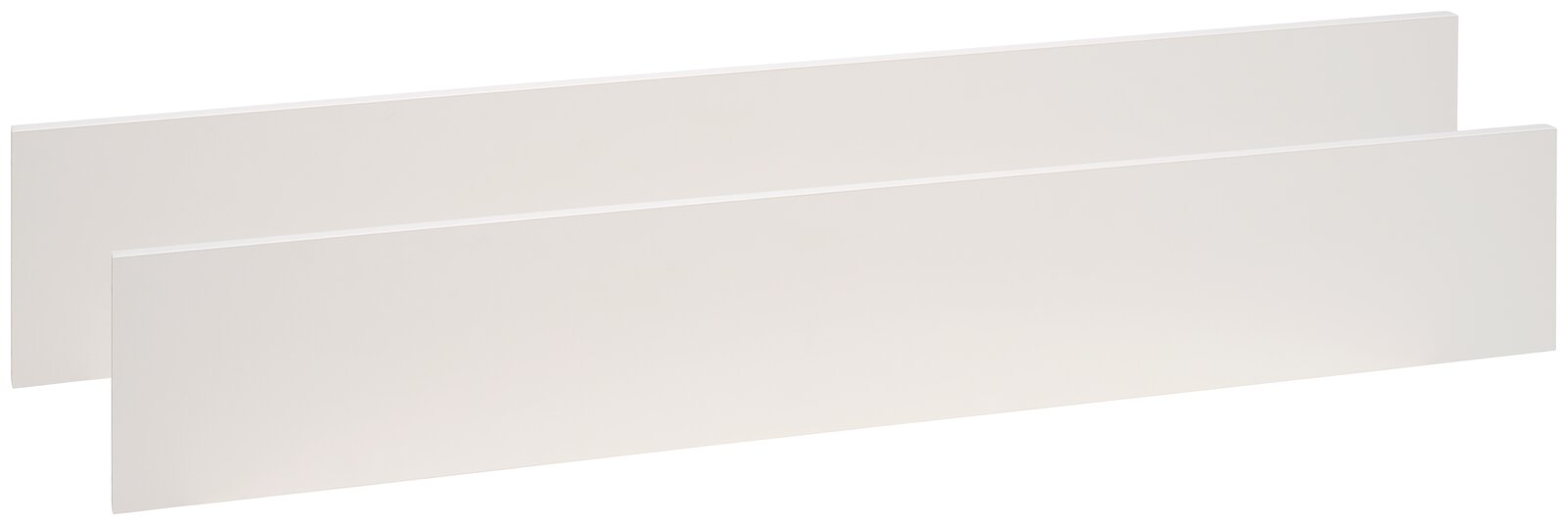 JIMMYLEE Umbauseiten DIANA Zwei weiße Umbauseiten aus seitlicher Perspektive