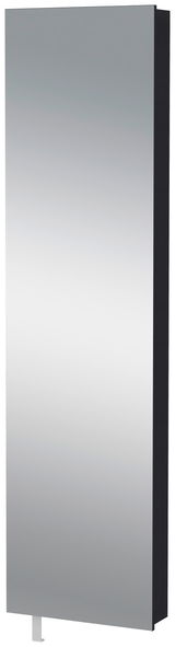 Spiegel-Drehschuhschrank in seitlicher Perspektive