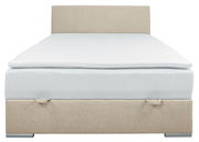 Boxbett 140 in Beige, Frontalansicht