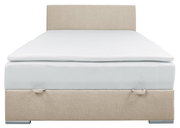 Boxbed 140 in beige, vooraanzicht