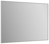 Rechteckiger Spiegel in schräger Perspektive, schlichtes Design mit schmalem Rahmen.